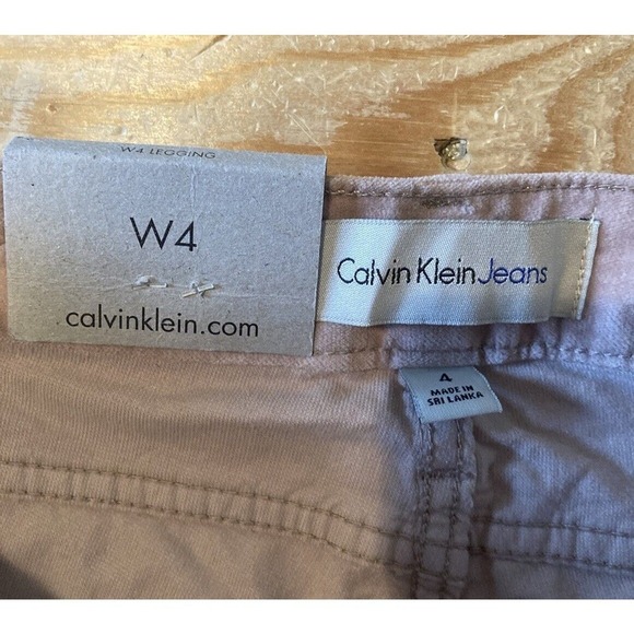 NWT Calvin Klein Jeans Legging Pants Size 4 Women’s Pink - Picture 3 of 11